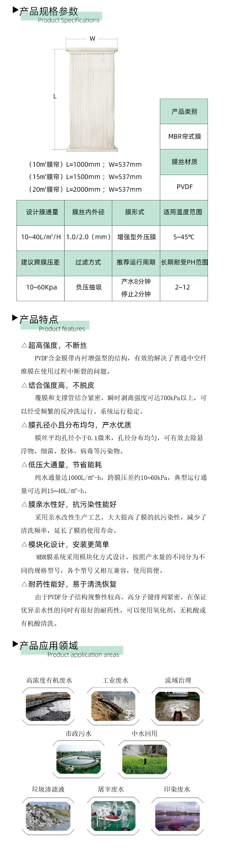 簾式膜